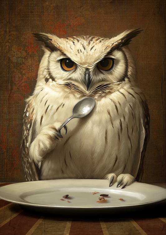 Owl and the Spoon - Alice in Wonderland.